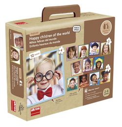 Set 12 puzzles - Niños felices del mundo