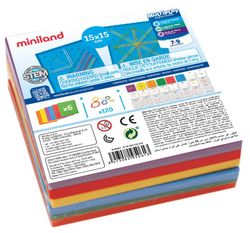 Set de 6 geoplans (15 cm en color)