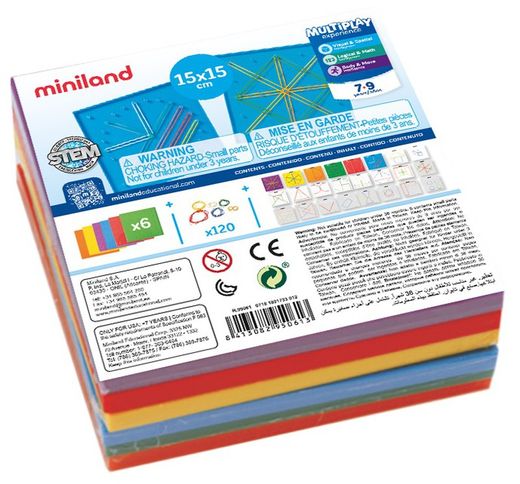 Set de 6 geoplans (15 cm en color)