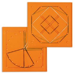 Set de 6 geoplans (15 cm en color)