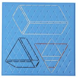 Set de 6 geoplanos color 23 cm