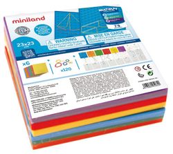 Set de 6 geoplanos color 23 cm