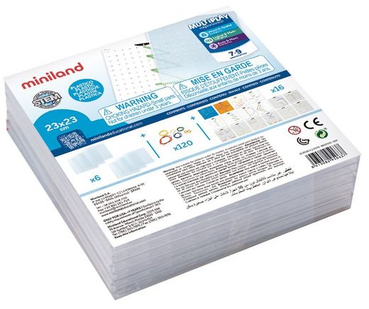 Set de 6 geoplans transparent 23 cm