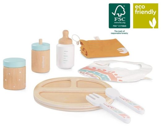 Set alimentación madera muñecos