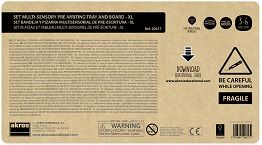 Set safata i pissarra multisensorial de preescriptura - XL