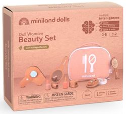 Set de bellesa de fusta per a ninots