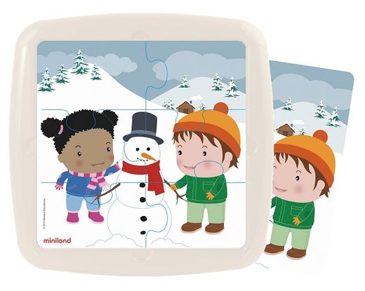 Set de 4 puzzles: Las estaciones del año