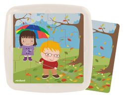 Set de 4 puzzles: Las estaciones del año