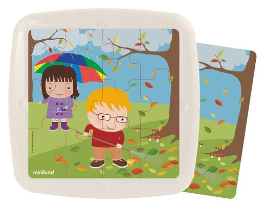 Set de 4 puzzles: Las estaciones del año