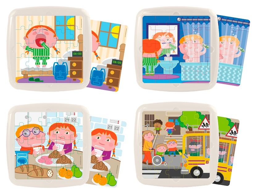 Set de 4 puzzles: niños del mundo Miniland A16535520