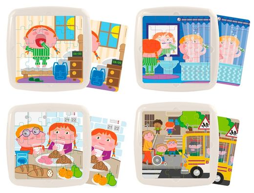 Set 4 puzzles: Buenos hábitos diarios