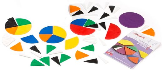 Juego matemático Set de fracciones