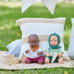 Set de higiene de madera para muñecos