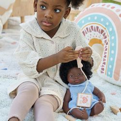 Set de metge de fusta per a ninots