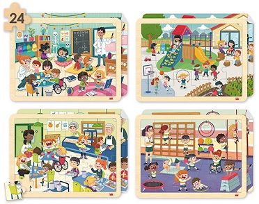 Set puzles Mi cole inclusivo