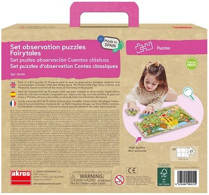 Set puzles observación Cuentos clásicos