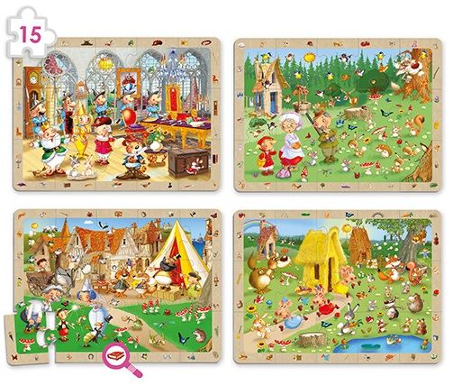 Set puzles observación Cuentos clásicos