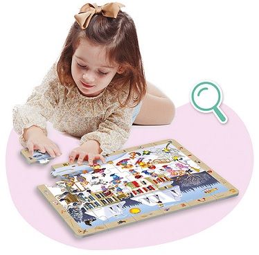 Set puzles observación Las 4 estaciones