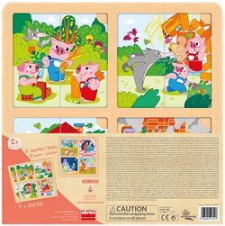 Set puzzle-secuencias: Los 3 cerditos y cenicienta