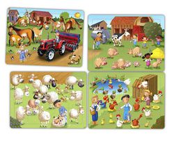 Set trencaclosques cooperatius - la granja