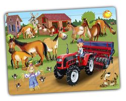 Set trencaclosques cooperatius - la granja