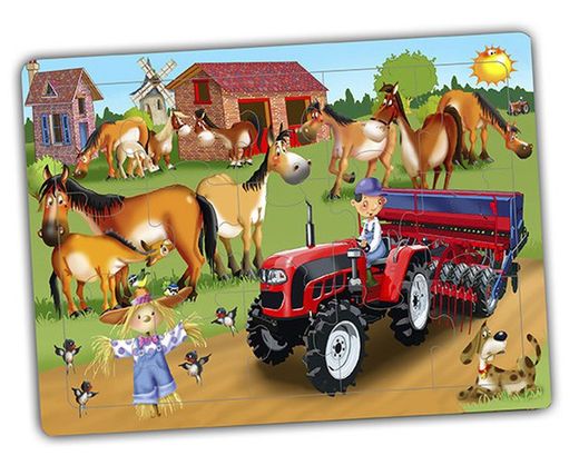 Set trencaclosques cooperatius - la granja