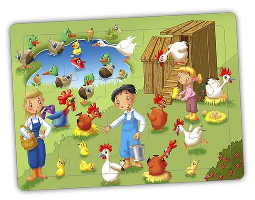 Set trencaclosques cooperatius - la granja