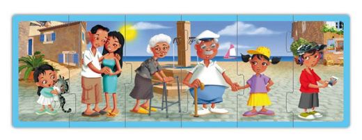 Set puzles famílies del món actual (4 unt.)