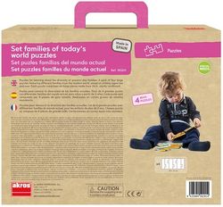 Set puzles famílies del món actual (4 unt.)