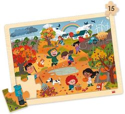 Set puzles - Las 4 estaciones y un mundo sostenible