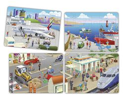 Set puzles cooperatius - la ciutat