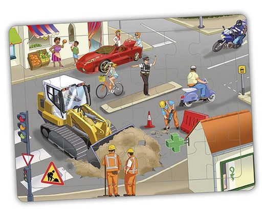 Set puzles cooperatius - la ciutat