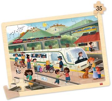 Set puzles - Medios de transporte y comunicación