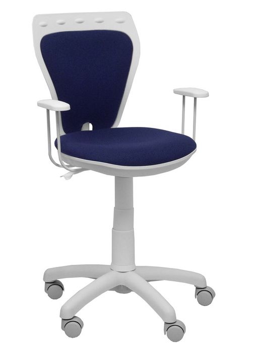 Silla juvenil Ministyle blanca bali azul marino