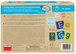 Tacte fitxes de lletres i signes de puntuació