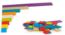 4 sets de tiras de fracciones