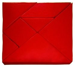 Tangram d'escuma amb bossa