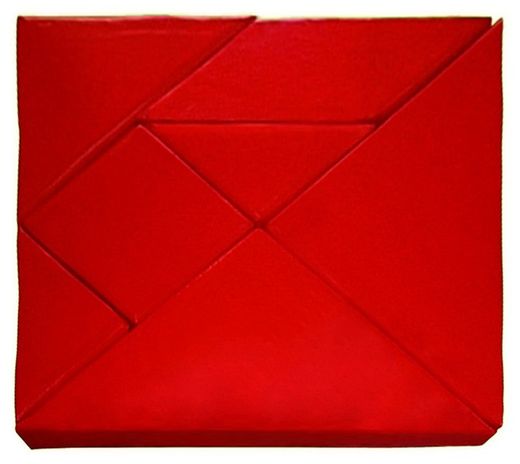 Tangram d'escuma amb bossa