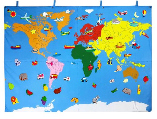 Tapís mapamundi
