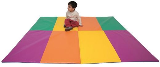 Tatami plegable multicolor 2 cuerpos 150 cm.
