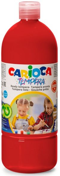Témpera CARIOCA 1000 ml, vermell