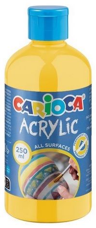 Témpera CARIOCA acrílica 250 ml, groc