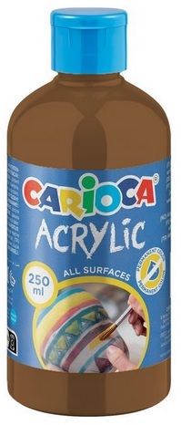 Témpera CARIOCA acrílica 250 ml, marró
