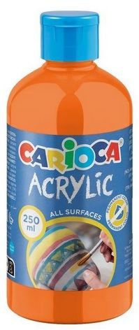 Témpera CARIOCA acrílica 250 ml, taronja