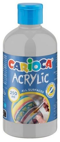 Témpera CARIOCA acrílica 250 ml, plata