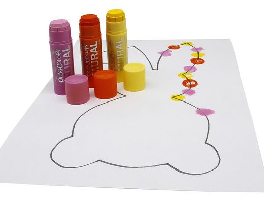 Témpera sòlida PLAYCOLOR BASIC MURAL 40 grs. 12 colors
