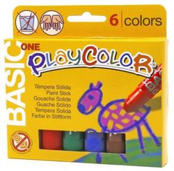 Témpera sòlida PLAYCOLOR BASIC ONE 6 colors