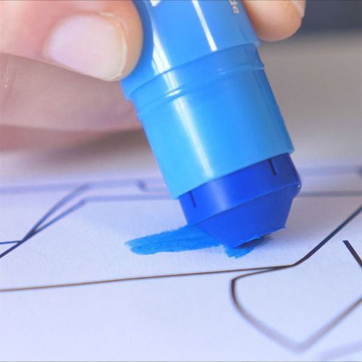 Témpera sòlida PLAYCOLOR BASIC ONE Blau Clar 12 und.