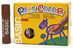Témpera sòlida PLAYCOLOR BASIC ONE Marró 12 und.