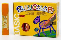 Témpera sólida PLAYCOLOR BASIC ONE Naranja 12 und.